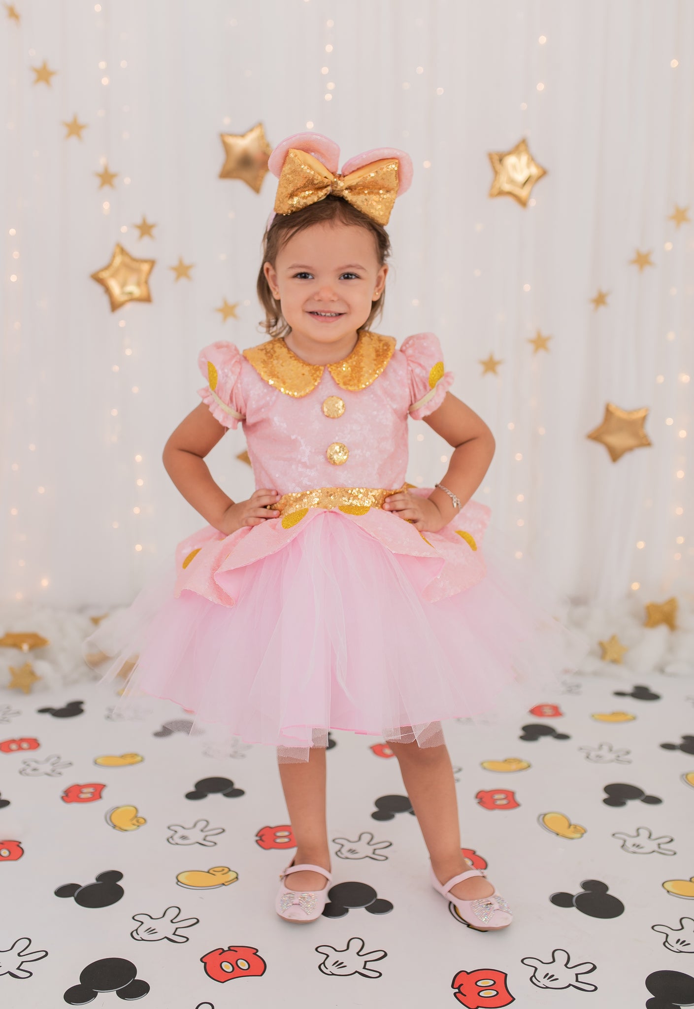 Minnie mouse hotsell gold dress